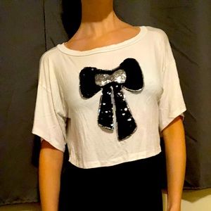 Sparkle Bow Crop Top
